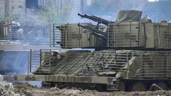 El blindado antiaéreo ZSU-23-4, también conocido como Shilka (archivo) - Sputnik Mundo