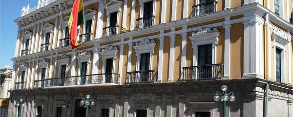 Palacio de Gobierno en La Paz, Bolivia. Palacio de Gobierno en La Paz, Bolivia. - Sputnik Mundo