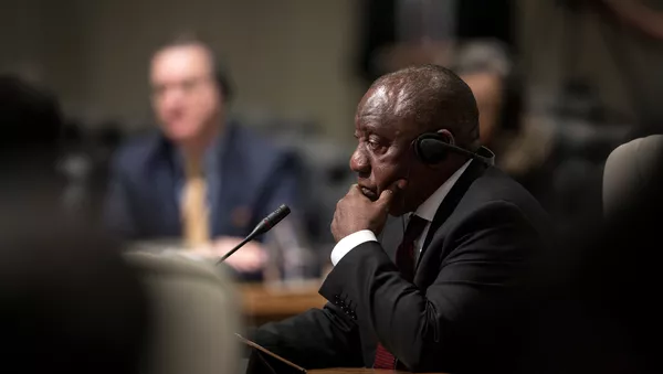 Cyril Ramaphosa, presidente de Sudáfrica - Sputnik Mundo