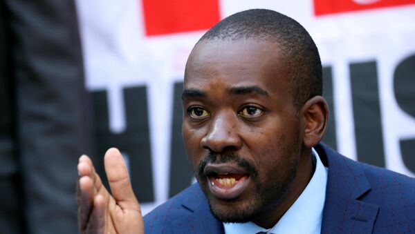 Nelson Chamisa, el líder del partido opositor Movimiento para el Cambio Democrático de Zimbabue - Sputnik Mundo