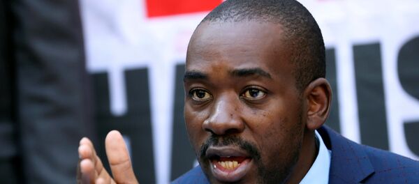 Nelson Chamisa, el líder del partido opositor Movimiento para el Cambio Democrático de Zimbabue - Sputnik Mundo