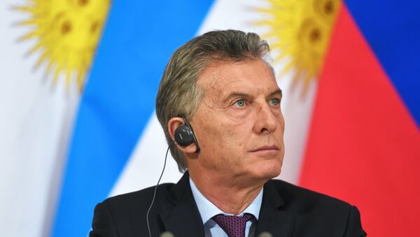 El presidente de Argentina, Mauricio Macri - Sputnik Mundo