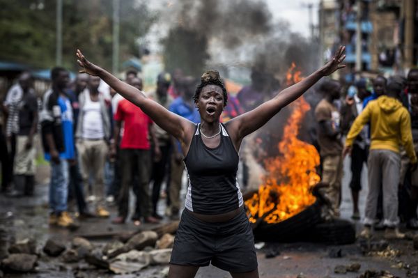 'Disturbios en Kenia después de las elecciones', foto del fotógrafo español Luis Tato 'Disturbios en Kenia después de las elecciones', foto del fotógrafo español Luis Tato - Sputnik Mundo