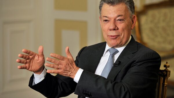 Juan Manuel Santos, presidente de Colombia - Sputnik Mundo