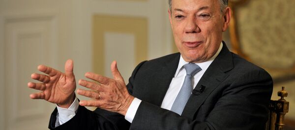 Juan Manuel Santos, presidente de Colombia - Sputnik Mundo