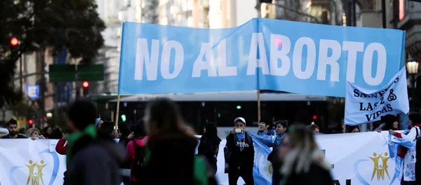 Manifestación contra el aborto en Argentina Manifestación contra el aborto en Argentina - Sputnik Mundo