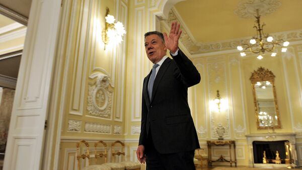 Juan Manuel Santos, presidente de Colombia - Sputnik Mundo