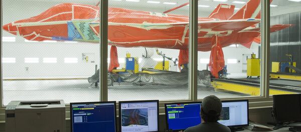 F-35 fighter jet is seen at Lockheed Martin's facility in Texas - Sputnik Mundo