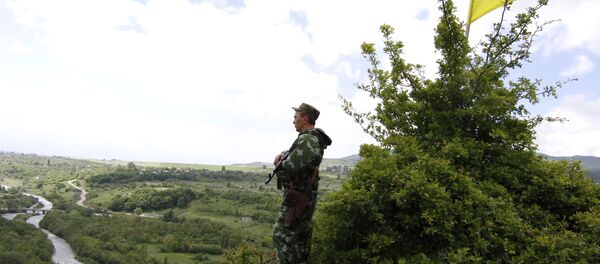 La frontera entre Georgia y Osetia del Sur (archivo) - Sputnik Mundo