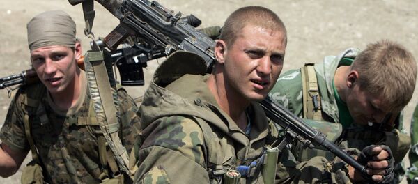 Los soldados rusos durante la Guerra de Osetia del Sur - Sputnik Mundo