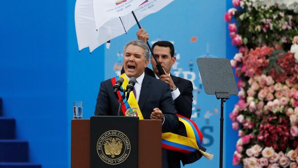 Iván Duque, presidente de Colombia - Sputnik Mundo