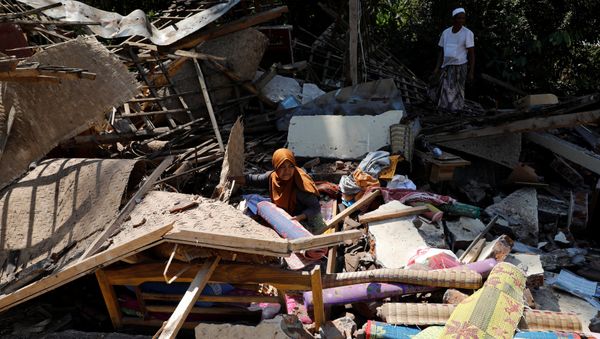 Consecuencias del terremoto en Indonesia Consecuencias del terremoto en Indonesia - Sputnik Mundo