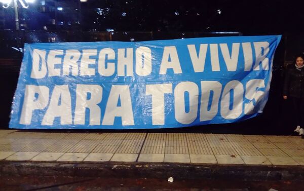 Una manifestación en contra del aborto en Argentina - Sputnik Mundo