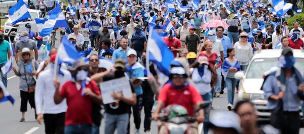 Protestas en Managua, Nicaragua Protestas en Managua, Nicaragua - Sputnik Mundo