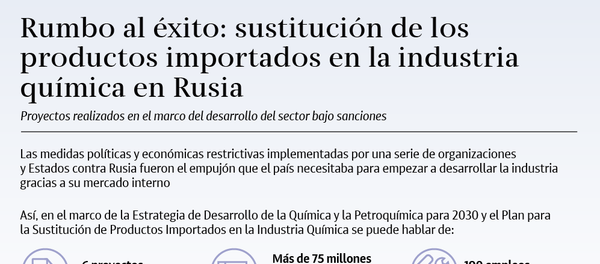 Así sustituye Rusia las importaciones en la industria química - Sputnik Mundo