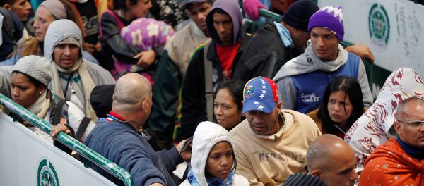 Migrantes venezolanos en Ecuador (Archivo) - Sputnik Mundo