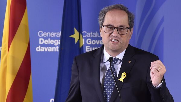 Quim Torra, presidente de la Generalitat de Cataluña - Sputnik Mundo