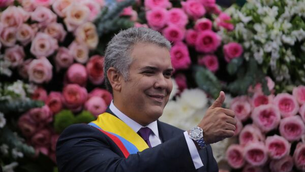 Iván Duque, presidente de Colombia - Sputnik Mundo