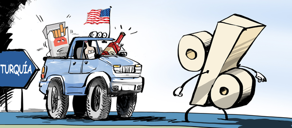 Turquía anunció la imposición de aranceles adicionales a varios productos importados de Estados Unidos, entre ellos el alcohol, el tabaco y los automóviles - Sputnik Mundo