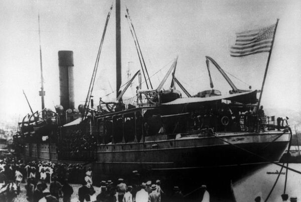 El desembarco de las tropas estadounidenses en Vladivostok (1918) El desembarco de las tropas estadounidenses en Vladivostok (1918) - Sputnik Mundo