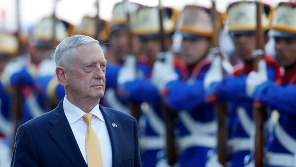 El secretario de Defensa de EEUU, James Mattis, en su gira latinoamericana - Sputnik Mundo