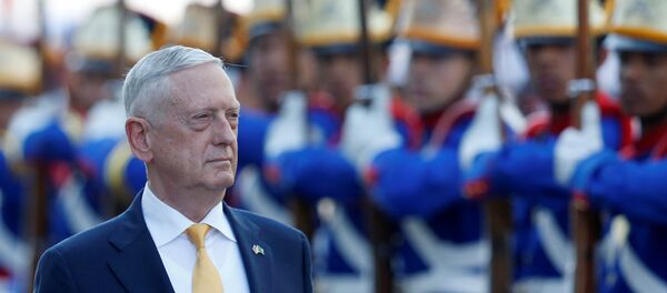 El secretario de Defensa de EEUU, James Mattis, en su gira latinoamericana - Sputnik Mundo