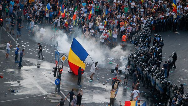 Las protestas en Rumania Las protestas en Rumania - Sputnik Mundo