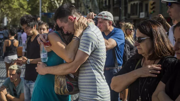 Homenaje a las víctimas del atentado en Barcelona (archivo)