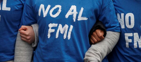 Manifestación contra el FMI en Argentina (Archivo) Manifestación contra el FMI en Argentina (Archivo) - Sputnik Mundo