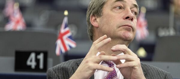 Nigel Farage, exlíder del Partido por la Independencia del Reino Unido (UKIP) (archivo) Nigel Farage, exlíder del Partido por la Independencia del Reino Unido (UKIP) (archivo) - Sputnik Mundo