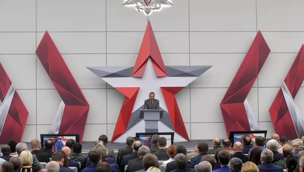 Yuri Borísov, viceprimer ministro ruso, durante el Foro Internacional Técnico Militar Army 2018 - Sputnik Mundo