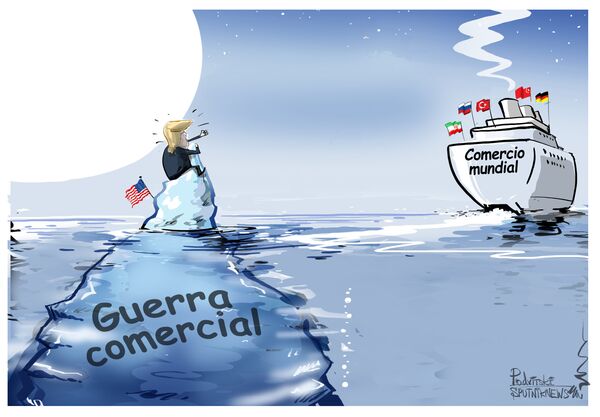 ¡Espérenme! A Trump se le escapa el barco  - Sputnik Mundo