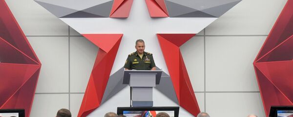 Serguéi Shoigú, el ministro de Defensa ruso, en el Foro Internacional Técnico Militar Army 2018 - Sputnik Mundo
