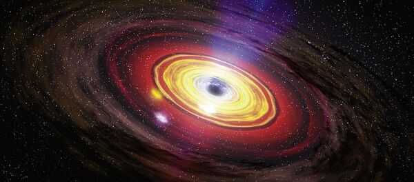 Un agujero negro (ilustración) - Sputnik Mundo