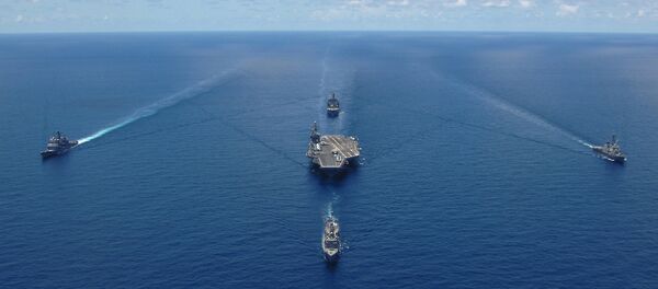 Un grupo naval de EEUU (imagen referencial) - Sputnik Mundo