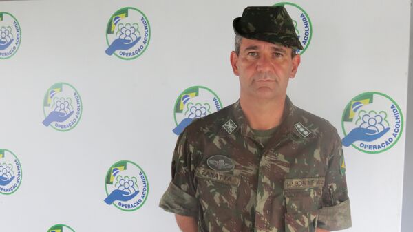Coronel Antonio Zanatta, portavoz de la Operación Acogida del Gobierno de Brasil - Sputnik Mundo