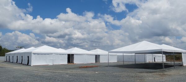 Un alojamiento provisional para venezolanos en la frontera de Brasil - Sputnik Mundo