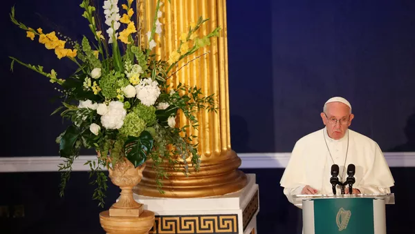El papa Francisco derante su visita a Irlanda