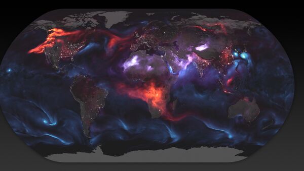 Distintos tipos de aerosoles presentes en el aire de la Tierra Distintos tipos de aerosoles presentes en el aire de la Tierra - Sputnik Mundo