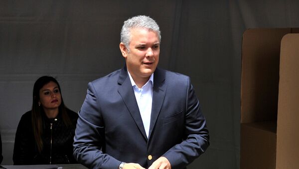 Iván Duque, presidente de Colombia - Sputnik Mundo