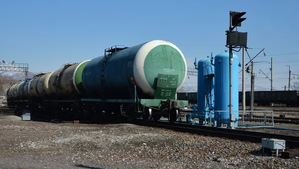 Vagones de un tren de carga (imagen referencial) - Sputnik Mundo