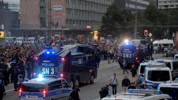 Manifestación de protesta en Chemnitz, Alemania, 27 de agosto de 2018 - Sputnik Mundo