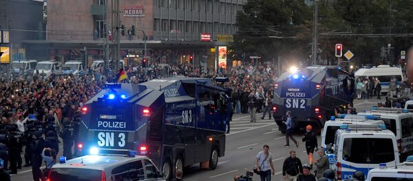 Manifestación de protesta en Chemnitz, Alemania, 27 de agosto de 2018 - Sputnik Mundo