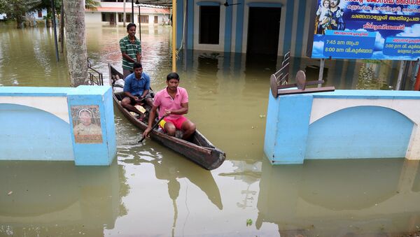 Inundaciones en la India - Sputnik Mundo