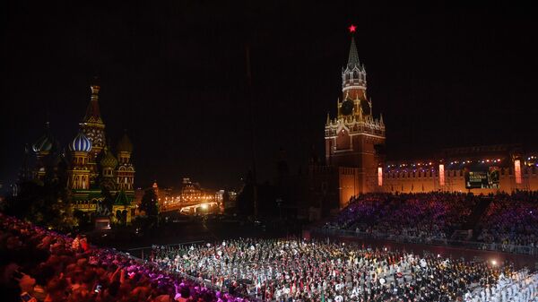 Así culminó el Festival Internacional de Música Militar Torre Spásskaya - Sputnik Mundo