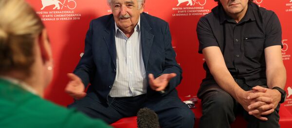 José Mujica, expresidente de Uruguay y Emir Kusturica, director de cine y músico serbio - Sputnik Mundo