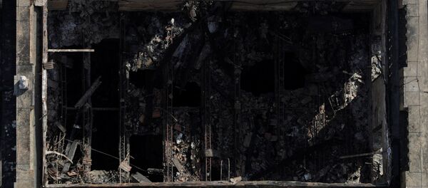 El Museo Nacional de Río de Janeiro tras incendio - Sputnik Mundo