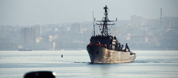 El buque Valentin Pikul llega a Novorossiisk después de realizar misiones de combate en el Mediterráneo, foto de archivo - Sputnik Mundo