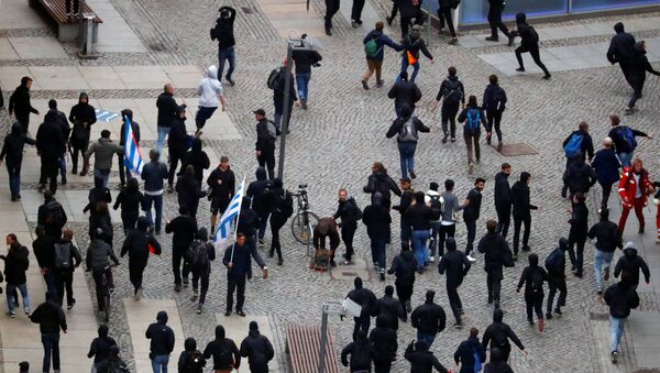 Manifestación de protesta en Chemnitz, Alemania - Sputnik Mundo