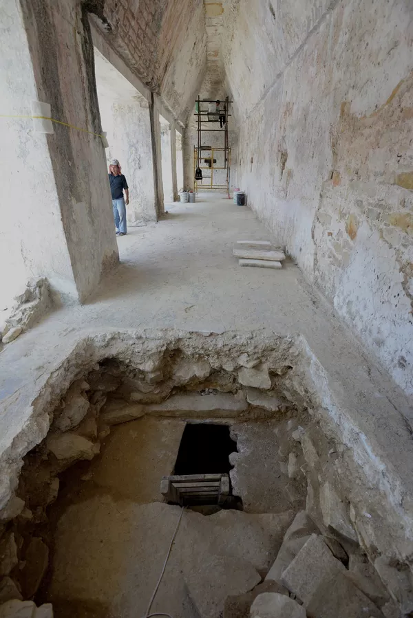 Subestructura, encontrada en el Palecio de Palenque, México Subestructura, encontrada en el Palecio de Palenque, México - Sputnik Mundo